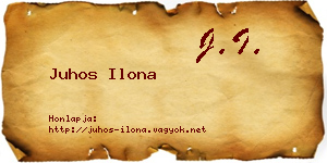 Juhos Ilona névjegykártya